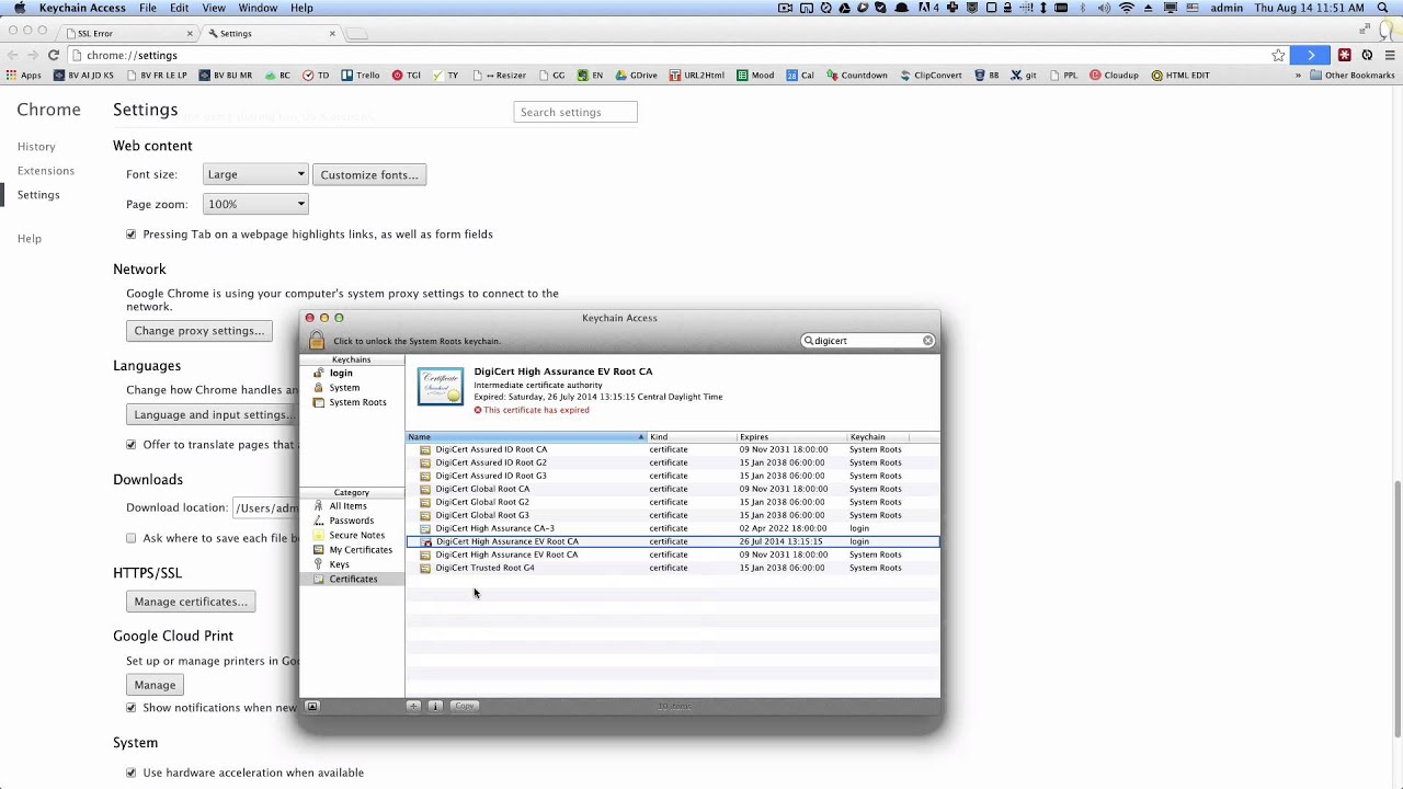 mac skype for business there was a problem verifying the certificate from the server